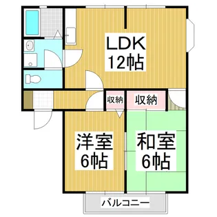 サンビレッジ有賀CD【2階】の間取り