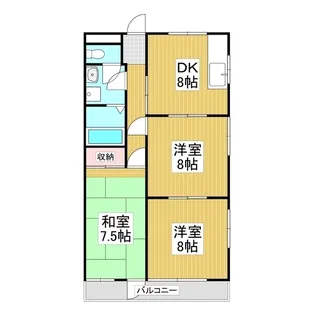 ハイライフ高橋【5階】の間取り