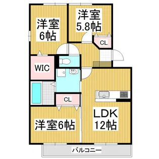 ベル・オーブ【2階】の間取り
