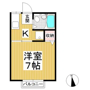 エスポワールハイツ【1階】の間取り