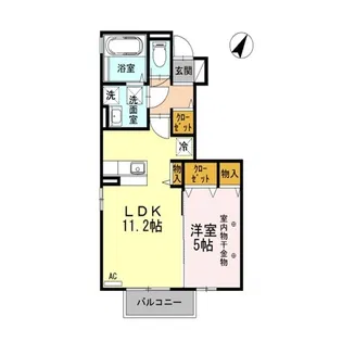 セジュール・きらほし【1階】の間取り
