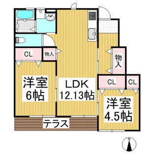 AP plus-fuji【1階】の間取り