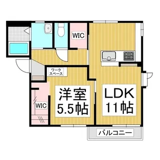 フレグランスにしみや N棟【2階】の間取り
