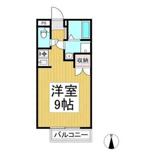 ローズハイツマチダB【1階】の間取り