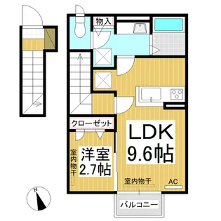 ムルチコーレ・柊【2階】の間取り