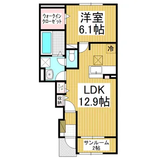 カーサ マールム【1階】の間取り
