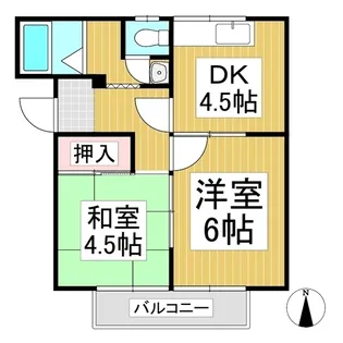 メゾンド湯河原【1階】の間取り