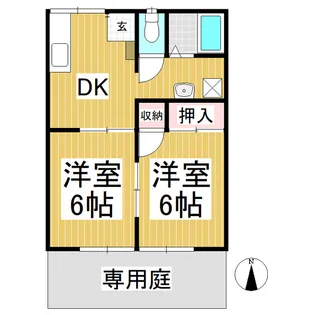メゾン太子町【1階】の間取り