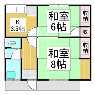 芝宮アパート1【2階】の間取り