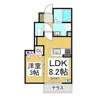 ハウライト【1階】の間取り
