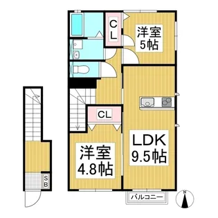 ハイムメゾンアイル【2階】の間取り