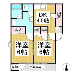 IDEAL APARTMENT 501【1階】の間取り