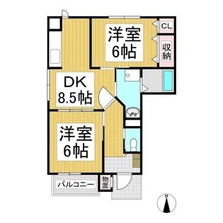 リヴィエール【1階】の間取り