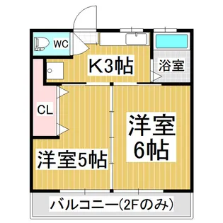 ドミールC【2階】の間取り