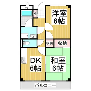 アメニティーコーポラスグリーン・ゲイブルス【1階】の間取り