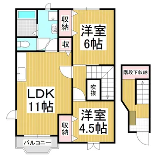 エスポワール【2階】の間取り