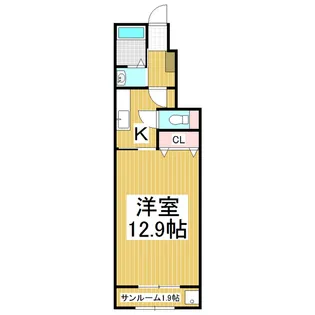 ボアソルチA【1階】の間取り