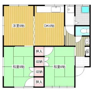 高橋ハイツA【1階】の間取り