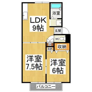 シュラベリ加根利【2階】の間取り
