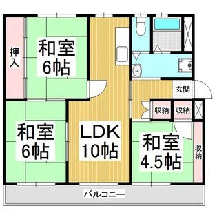 アリエッタ千【2階】の間取り