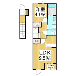 ブルースカイ【2階】の間取り
