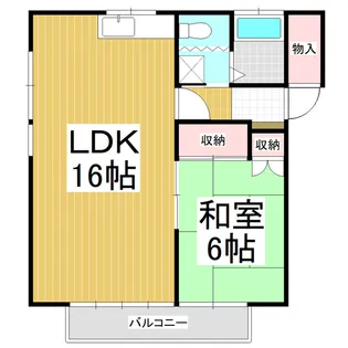 コーポK【1階】の間取り