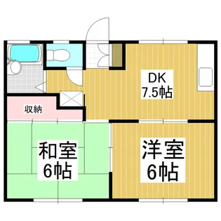 コーポホワイト【1階】の間取り