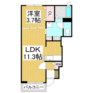 ヴィラ トゥインクル【1階】の間取り