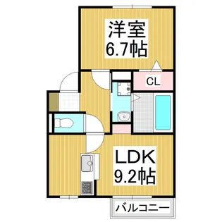 メゾン ド リラ A【2階】の間取り