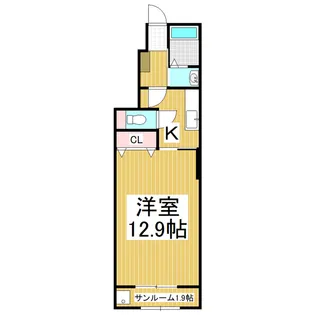 ボアソルチA【1階】の間取り