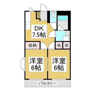 メゾンサンシティ【1階】の間取り