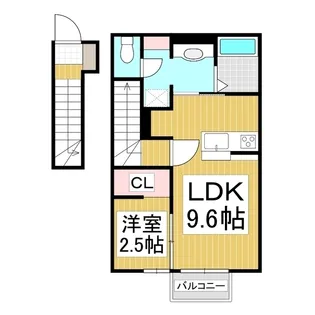 Adesso東銀座【2階】の間取り