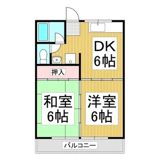 ロイヤルハイツT&T【3階】の間取り