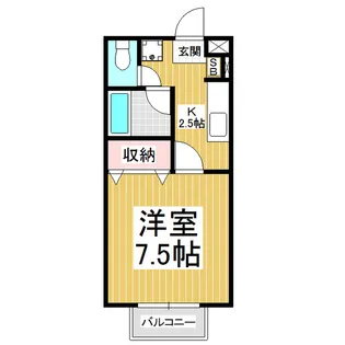 ヒルバレーヤマト【2階】の間取り