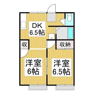 シティ若宮【103号室】の間取り