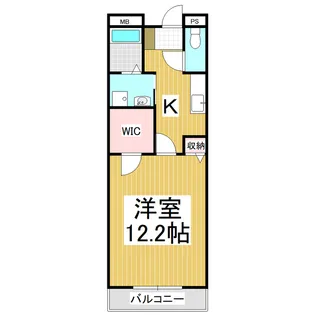 Monte Hut【3階】の間取り