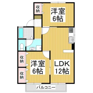メゾンモランジェ【1階】の間取り