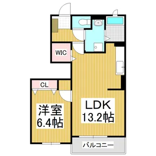 ウーバ ノーベ【1階】の間取り