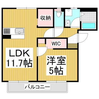 フレグランスアゼリアA【2階】の間取り