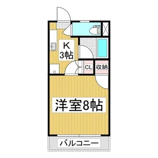 マンションビックソルトヒルB棟【2階】の間取り