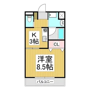 サウスグリーン【3階】の間取り