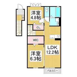 Grande広丘 C棟【2階】の間取り