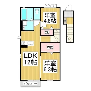 Grande広丘 C棟【2階】の間取り