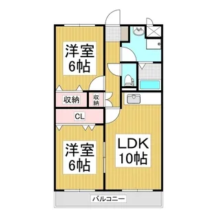 ソレイユコートS【4階】の間取り