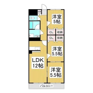 マンションK&G【2階】の間取り