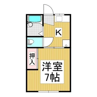 ドミールB【20号室】の間取り