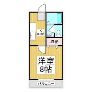吉田ハイツ【2階】の間取り