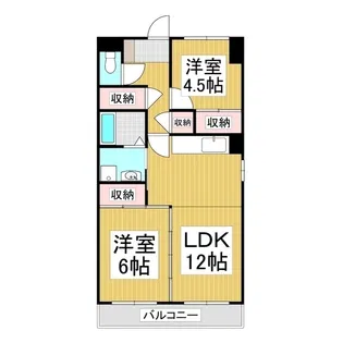 メゾン西中屋【4階】の間取り
