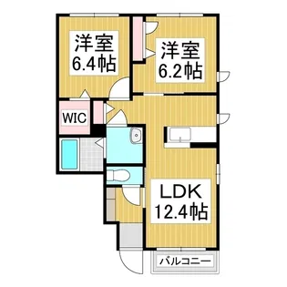 ボナールコートKATAMA【1階】の間取り