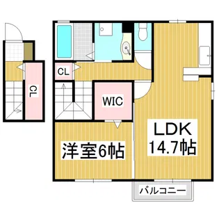PREVER【2階】の間取り